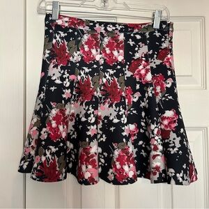 Floral printed skirt